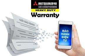Hướng dẫn đăng ký bảo hành điện tử máy điều hòa Mitsubishi Heavy