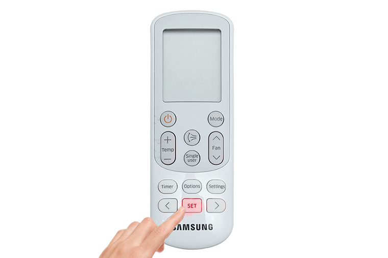 Bấm SET để hoàn tất thiết lập Bấm SET để hoàn tất thiết lập
